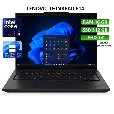 LAPTOP LENOVO THINKPAD E14 GEN 2 Intel Core i7-1165G7 2.8Ghz 4 Nucleos Max. Turbo 4.7Ghz 12MB Cache 16GB DDR4 Disco Sólido 512GB M.2 NvMe