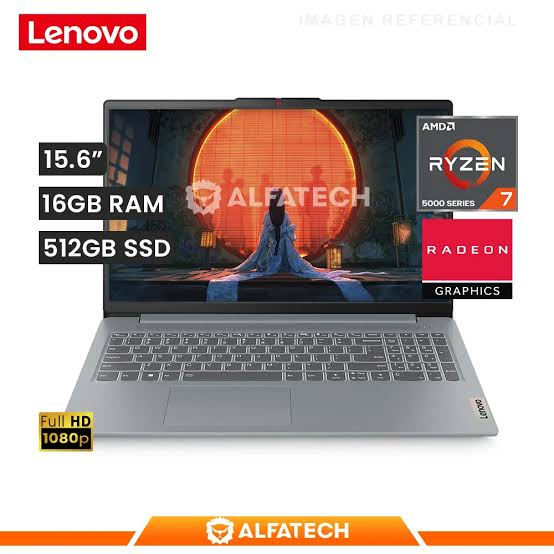 LAPTOP LENOVO IDEAPAD SLIM 3 15ABR8 AMD Ryzen 7-5825U 16GB Soldered DDR4-3200 SSD 512GB