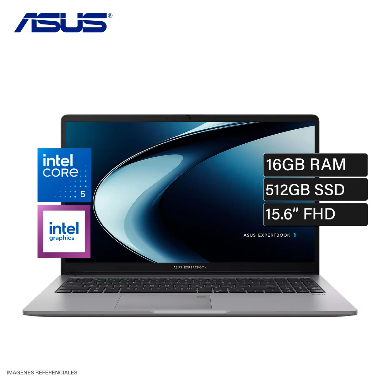 LAPTOP ASUS EXPERTBOOK P1503CVA-S72381 INTEL CORE 5 210H 16GB (DDR5) 512GB SSD