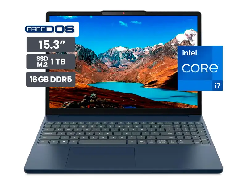 LAPTOP LENOVO IDEAPAD SLIM 3 15IRH10 Intel Core i7 13620H 16GB DDR5 DDR5-4800 SSD 1TB