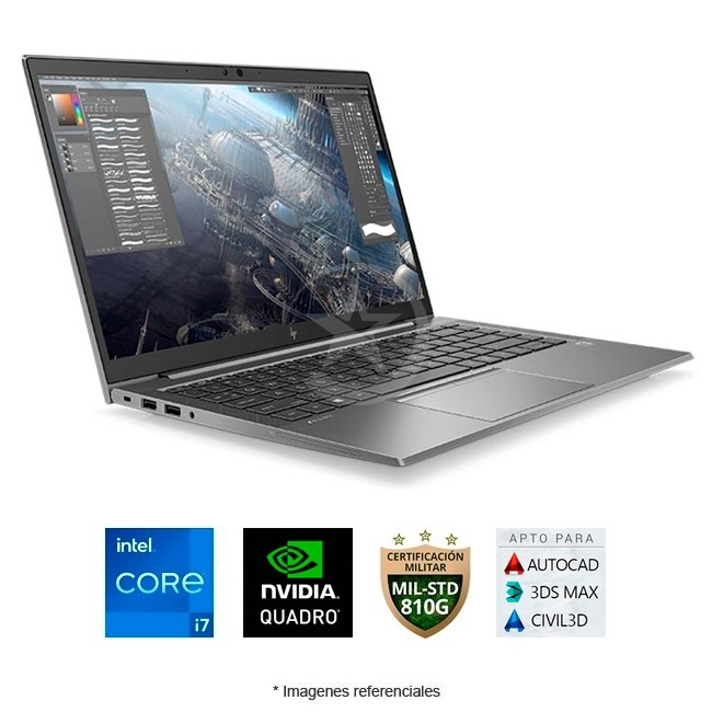 WORKSTATION MOBIL HP ZBOOK FIREFLY 14 G8 Intel Core i7-1165G7 2.8Ghz 04 Nucleos 08 Sub-Procesadores Max. Turbo 4.7ghz 12mb Cache 16GB DDR4 SSD 512GB M.2 NvMe